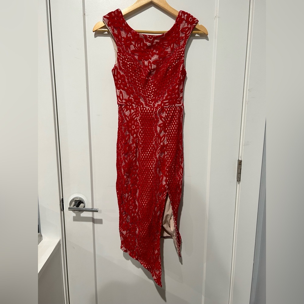 Melt My Heart Midi Lace Dress